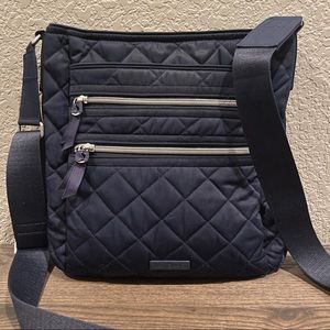 Vera Bradley Women's Performance Twill Triple Zip Hipster Crossbody Purse